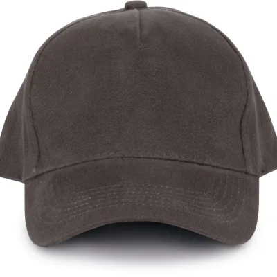 Casquette 5 panneaux en coton bio KP135 — Shale Grey