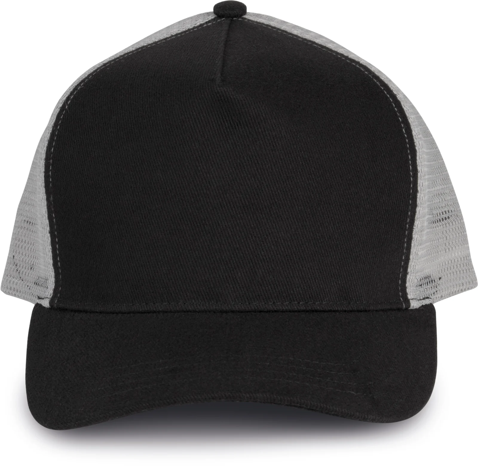 Casquette trucker - 5 panneaux KP137 — Black / Light Grey