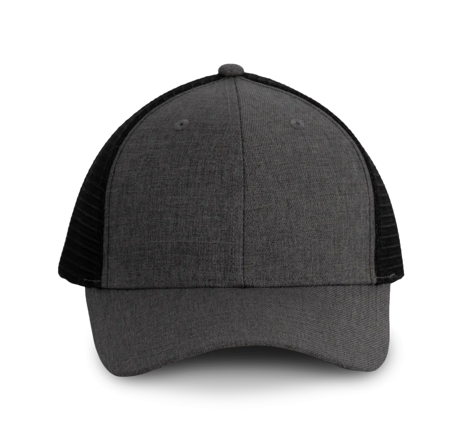 Casquette Urban Trucker - 6 panneaux KP142 — Steel Grey Heather / Black