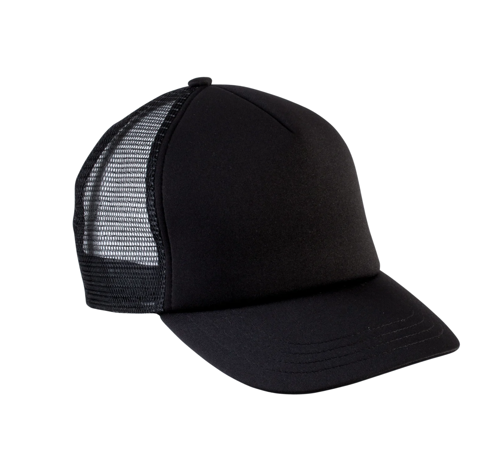 Casquette trucker enfant - 5 panneaux KP143 — Black