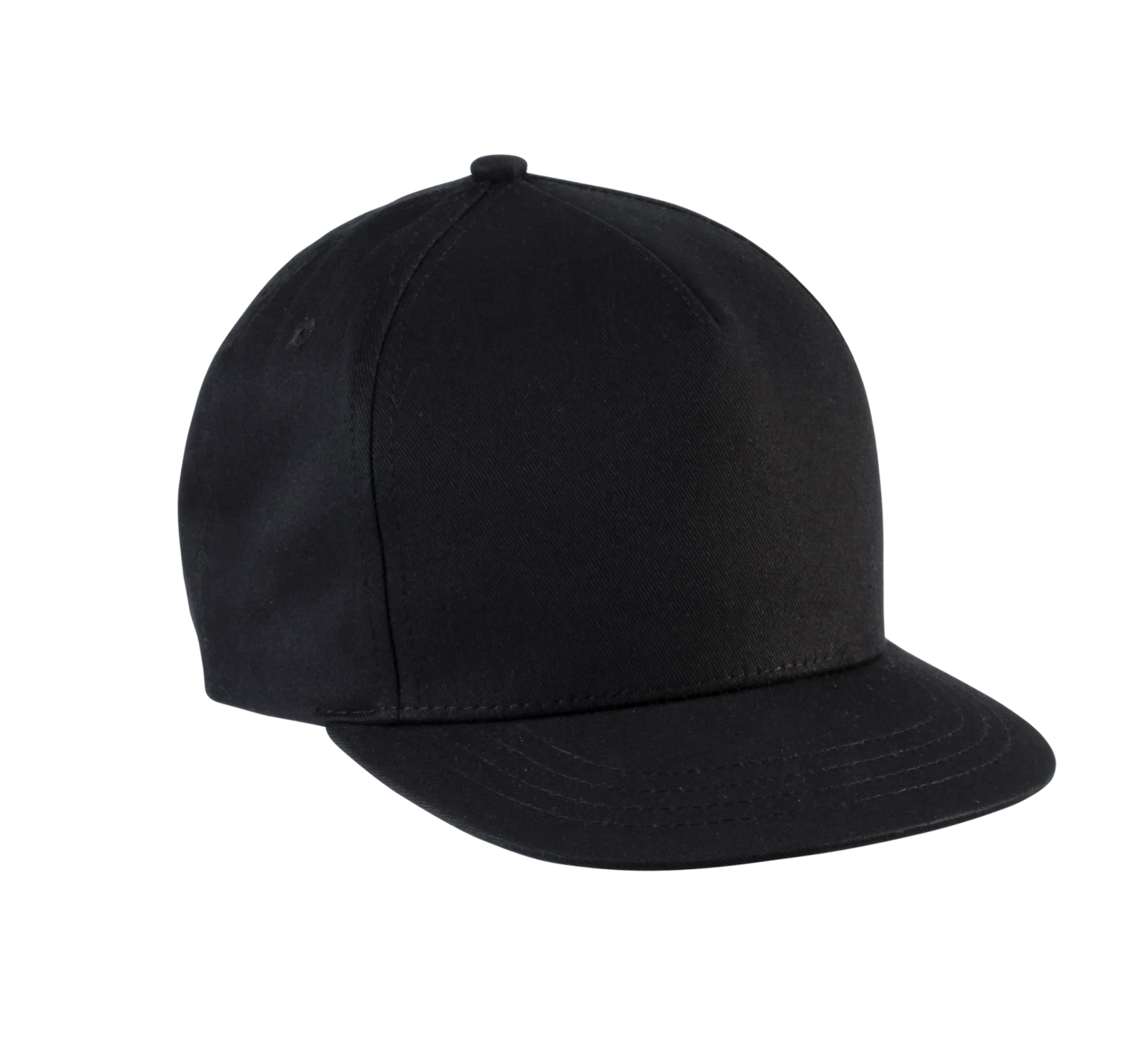 Casquette enfant snapback - 5 panneaux KP147 — Black
