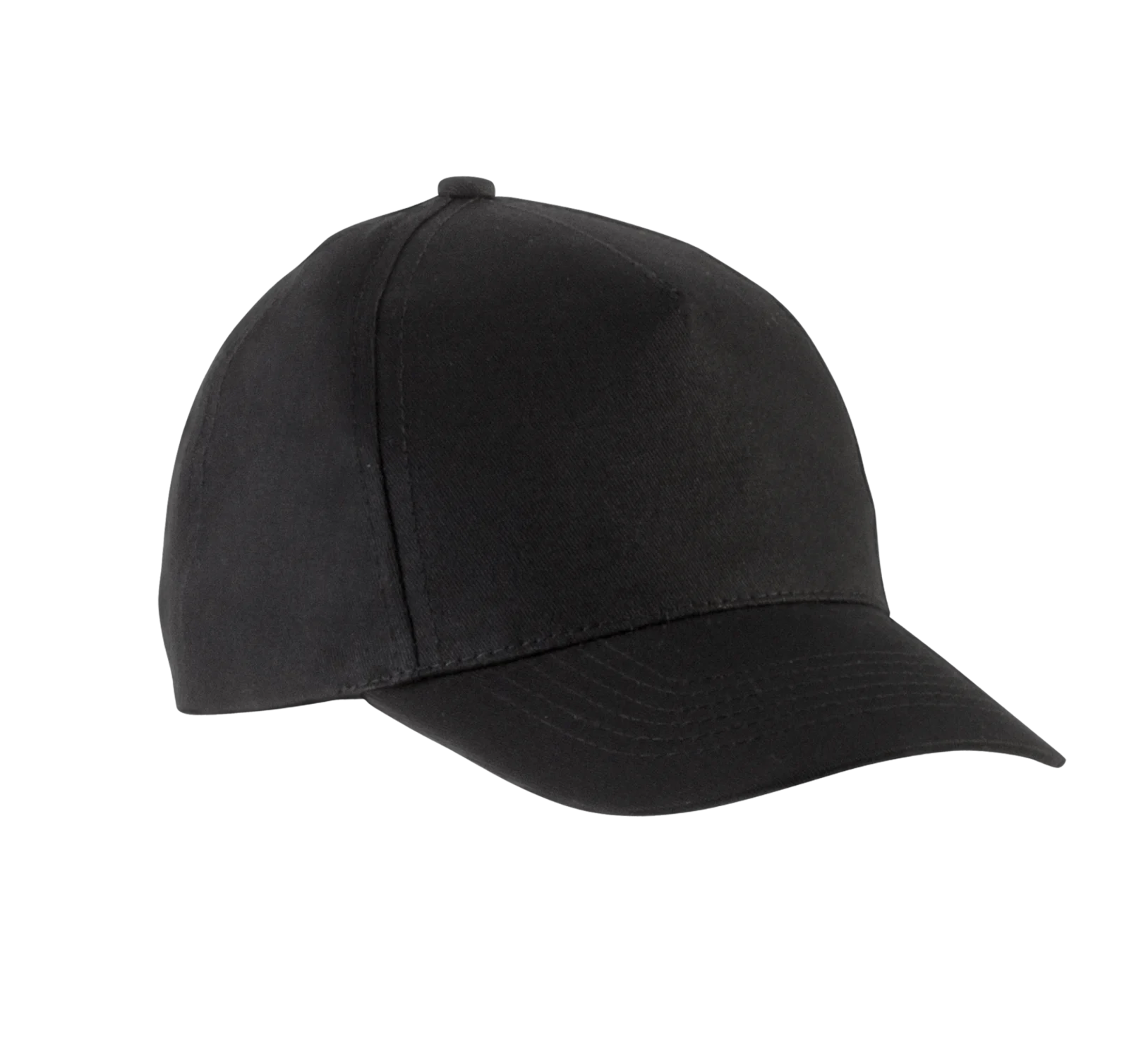 Casquette enfant en coton - 5 panneaux KP149 — Black