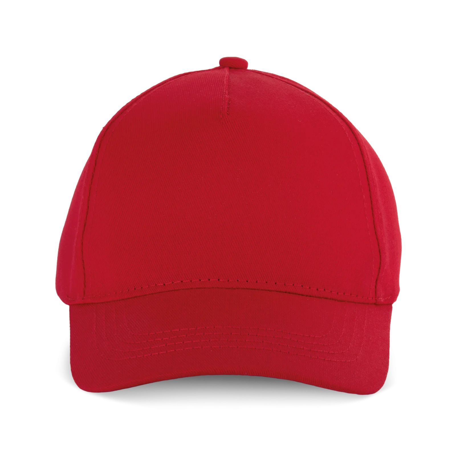 Casquette enfant en coton - 5 panneaux KP149 — Cherry Red