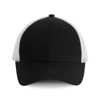 Casquette Trucker - 6 panneaux KP158 — Black / White