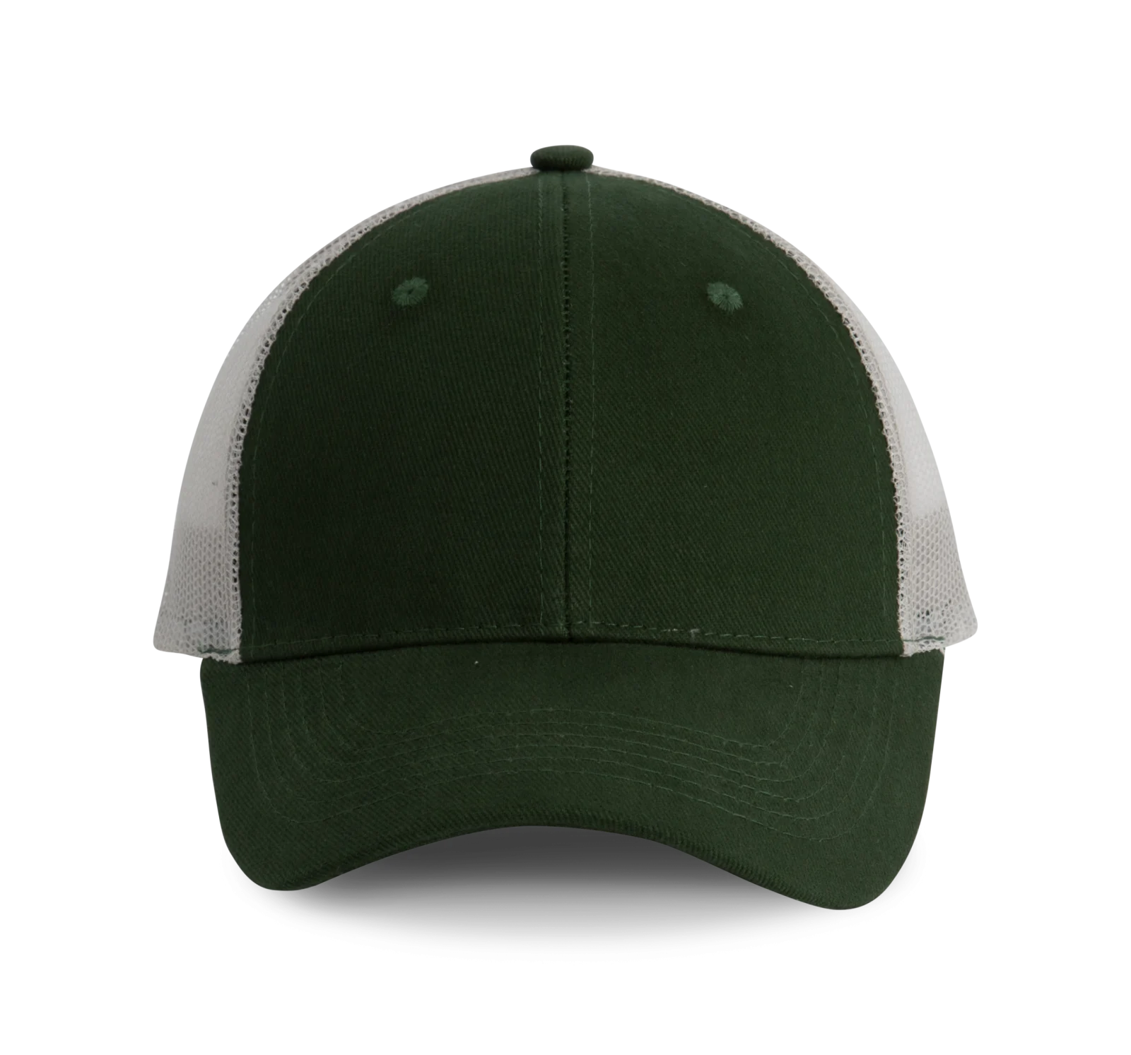 Casquette Trucker - 6 panneaux KP158 — Forest Green / Light Grey