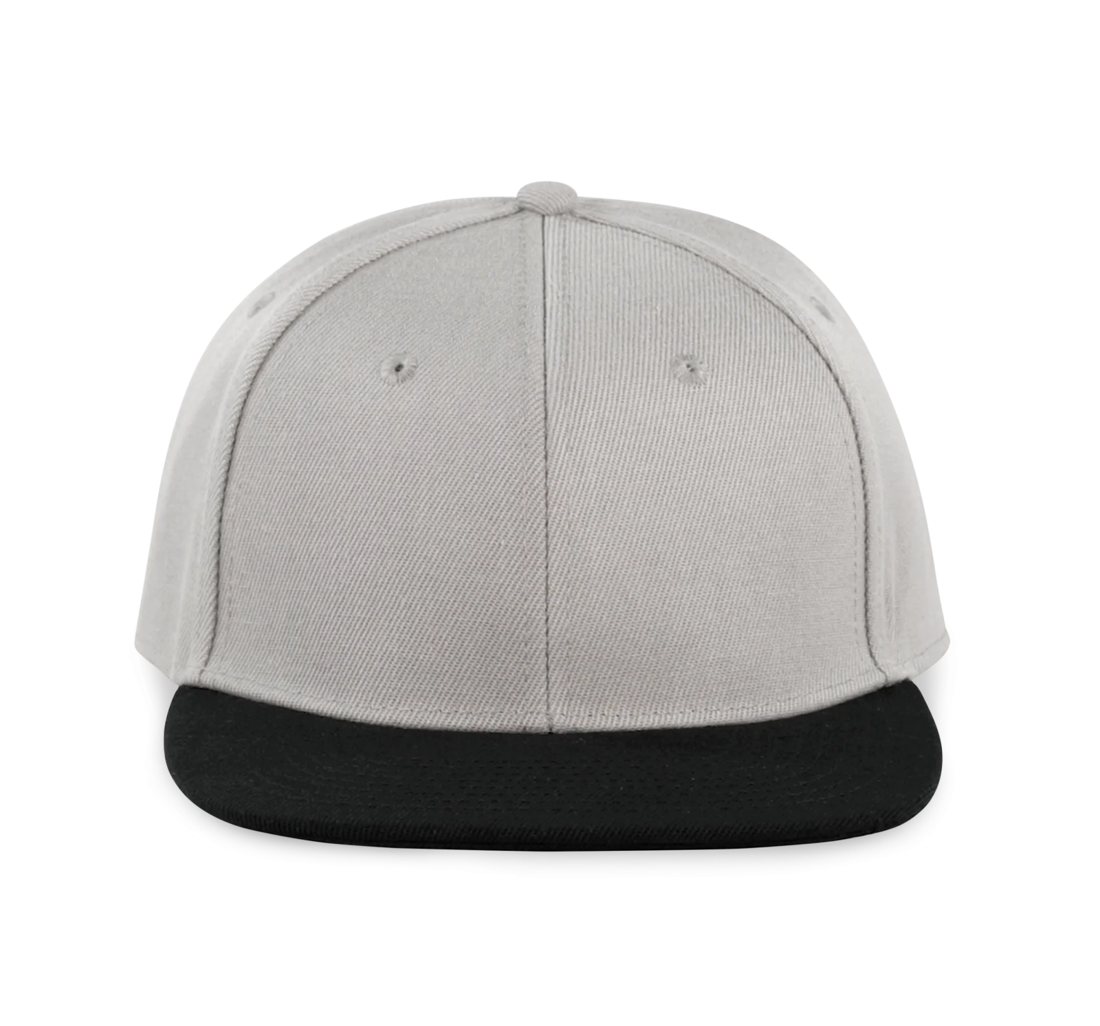 Casquette Snapback - 6 panneaux KP160 — Light Grey / Black