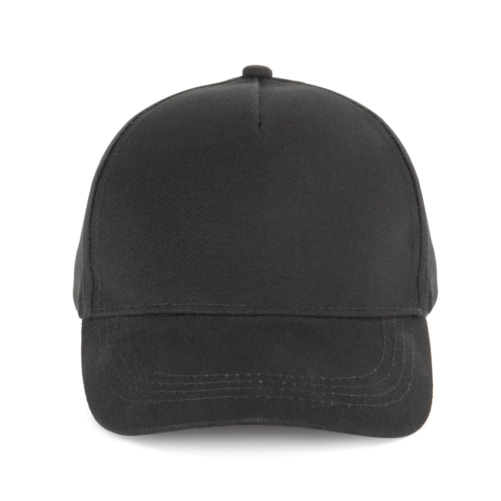 Casquette coton épais - 5 panneaux KP162 — Black