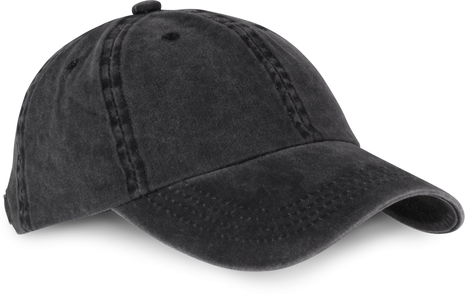 Casquette Vintage - 6 panneaux KP165 — Washed Black