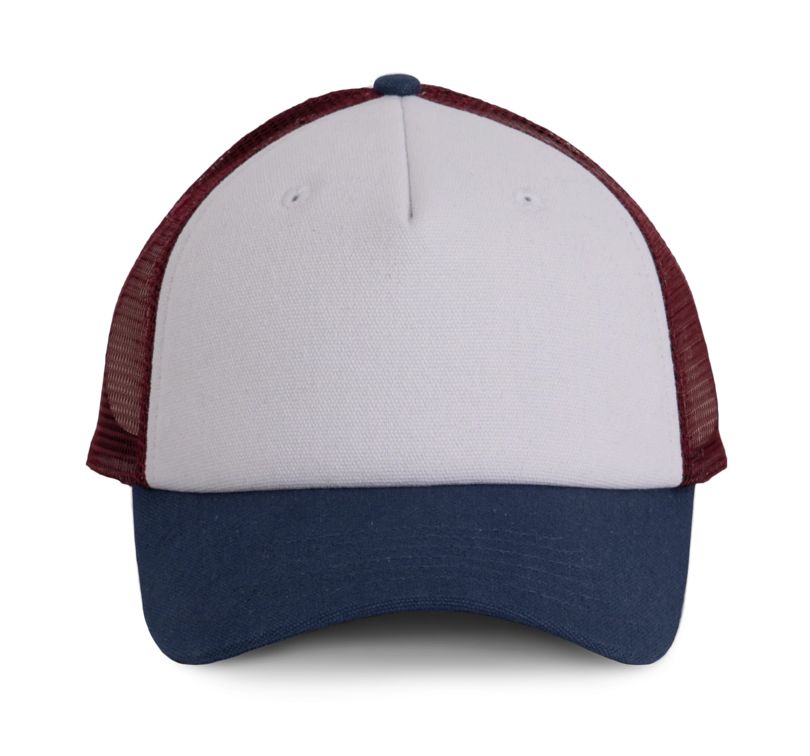 Casquette Trucker - 5 panneaux KP170 — White / Indigo / Wine