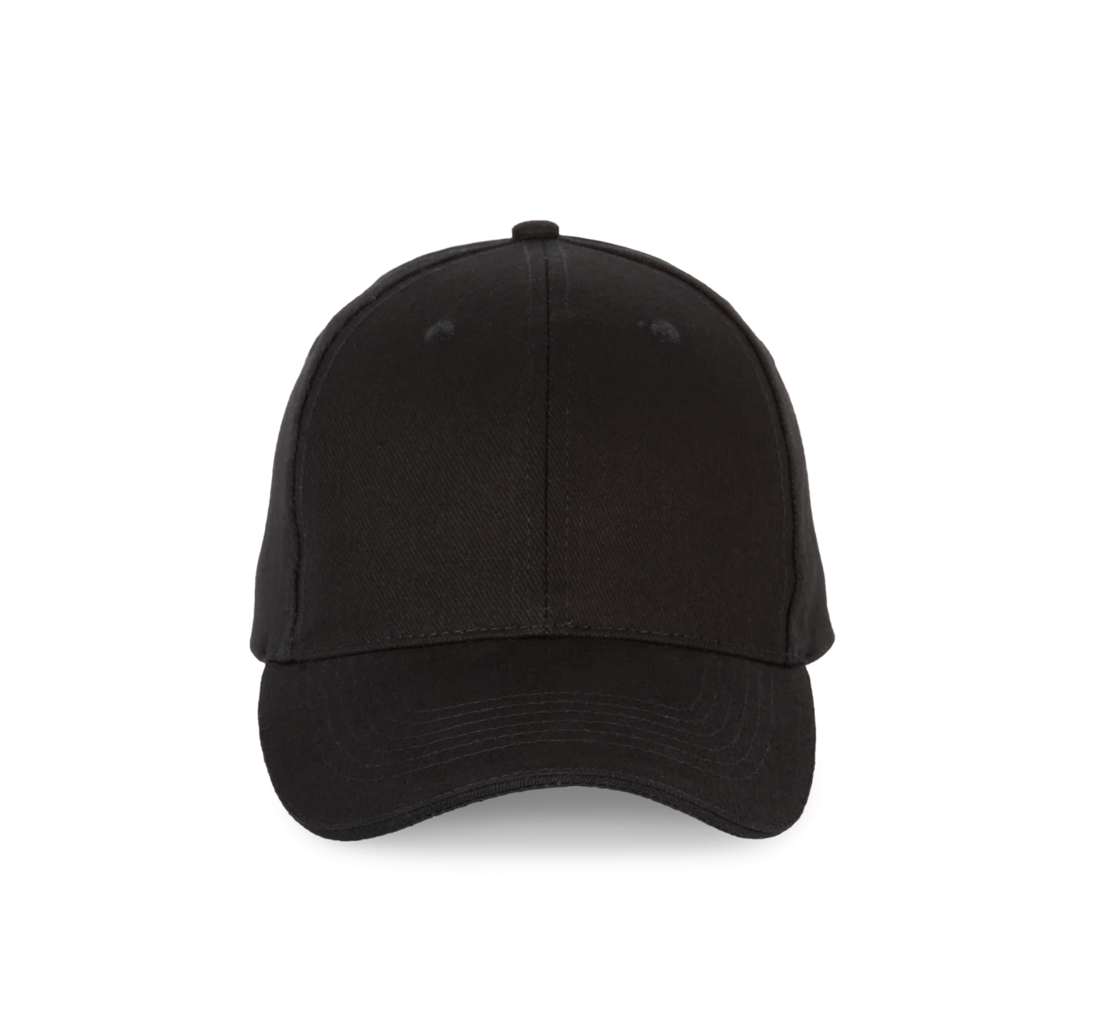 Casquette sandwich contrasté - 6 panneaux KP185 — Black