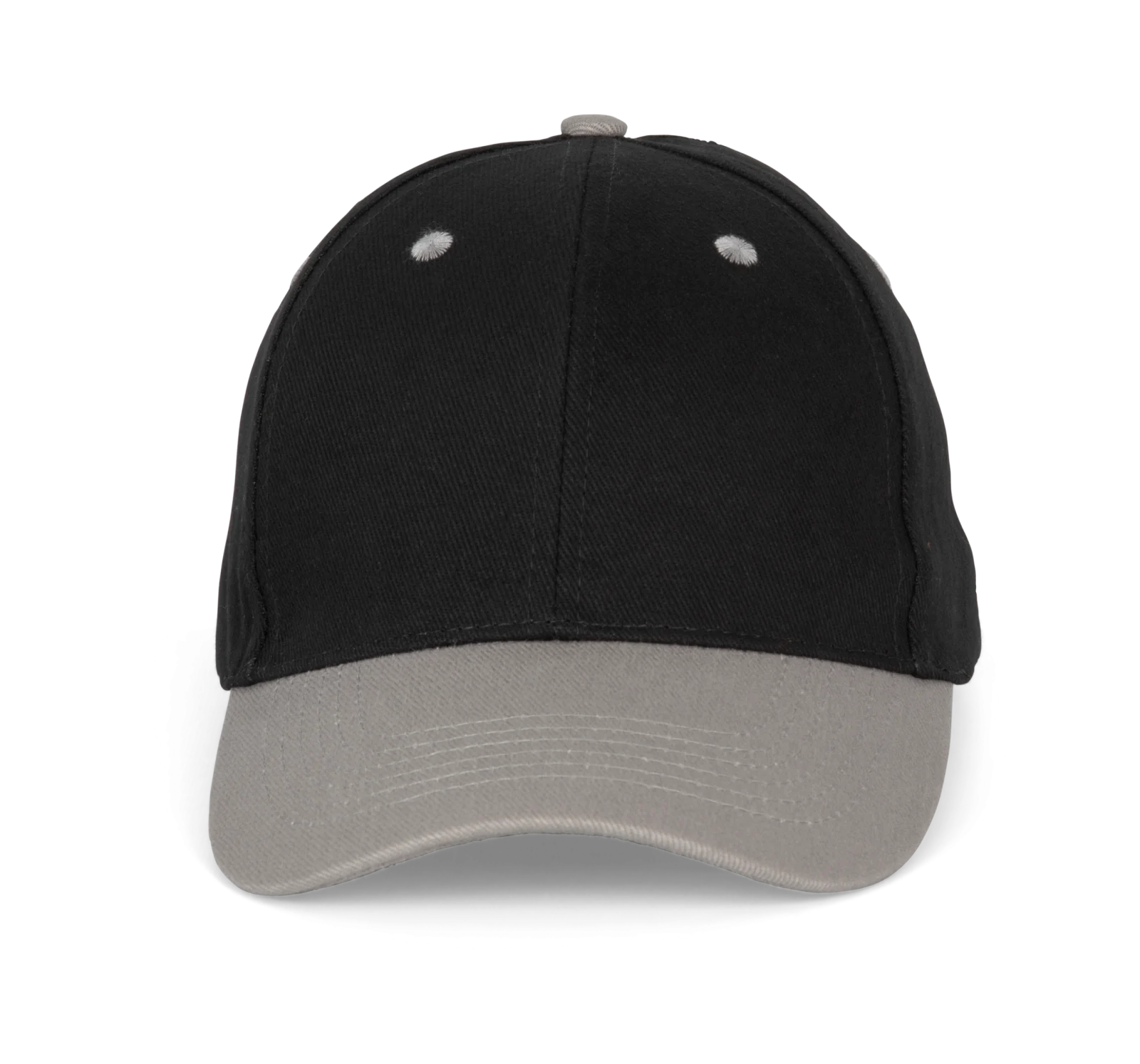 Casquette - 6 panneaux KP188 — Black / Light Grey