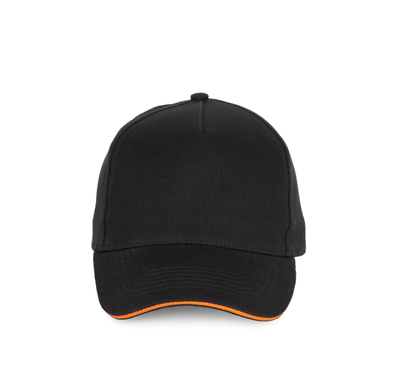 Casquette - 5 panneaux KP189 — Black / Orange