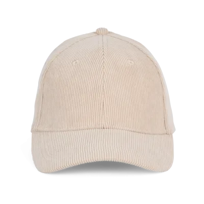 Casquette en velours - 6 panneaux KP193 — Sand
