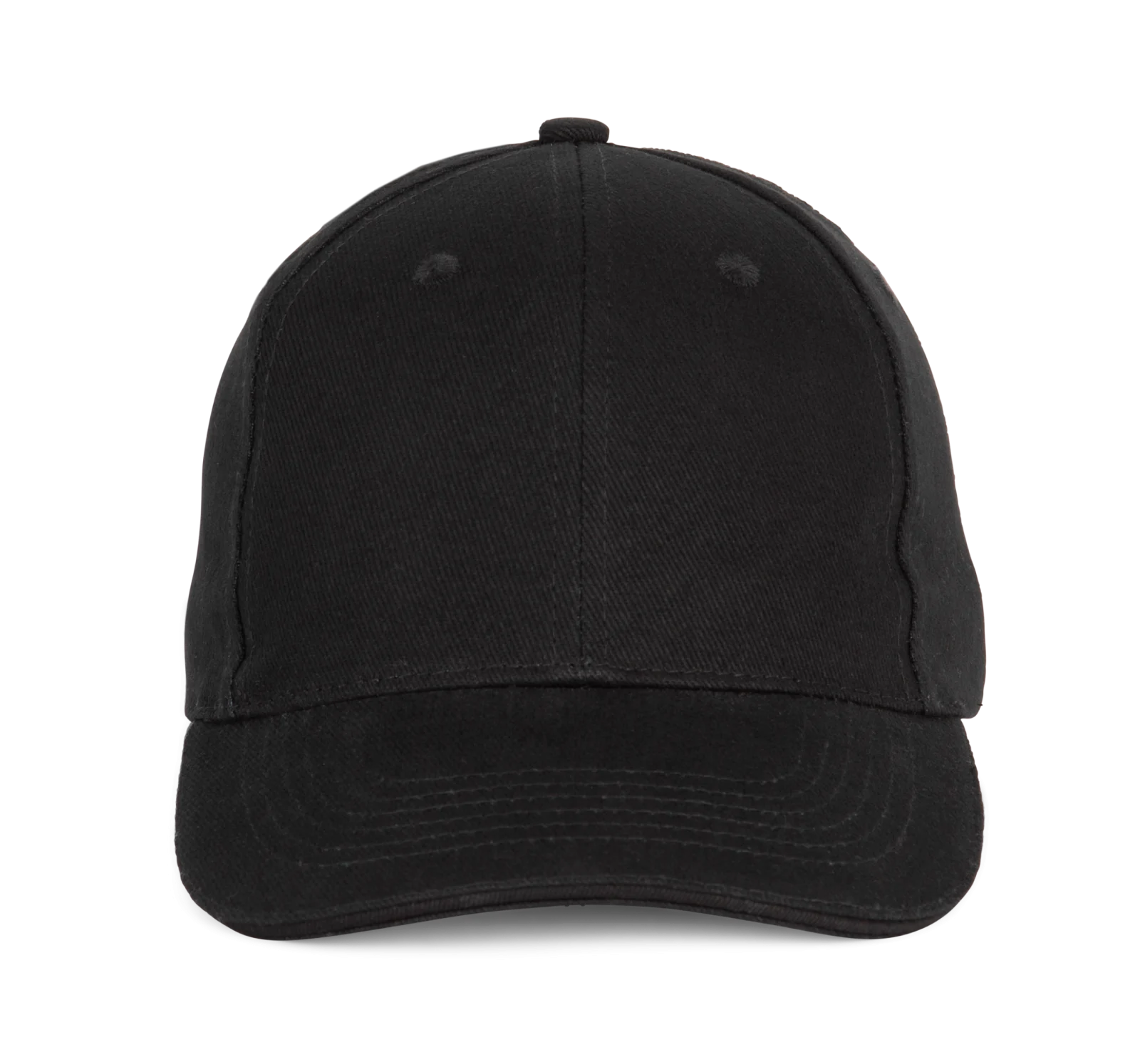 Casquette Baseball avec sandwich - 6 panneaux KP196 — Black