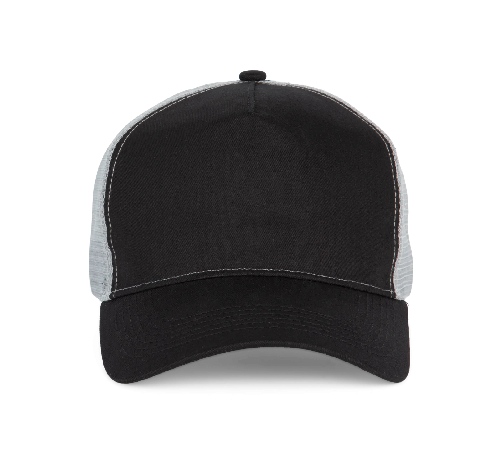 Casquette trucker - 5 panneaux KP225 — Black / Light Grey
