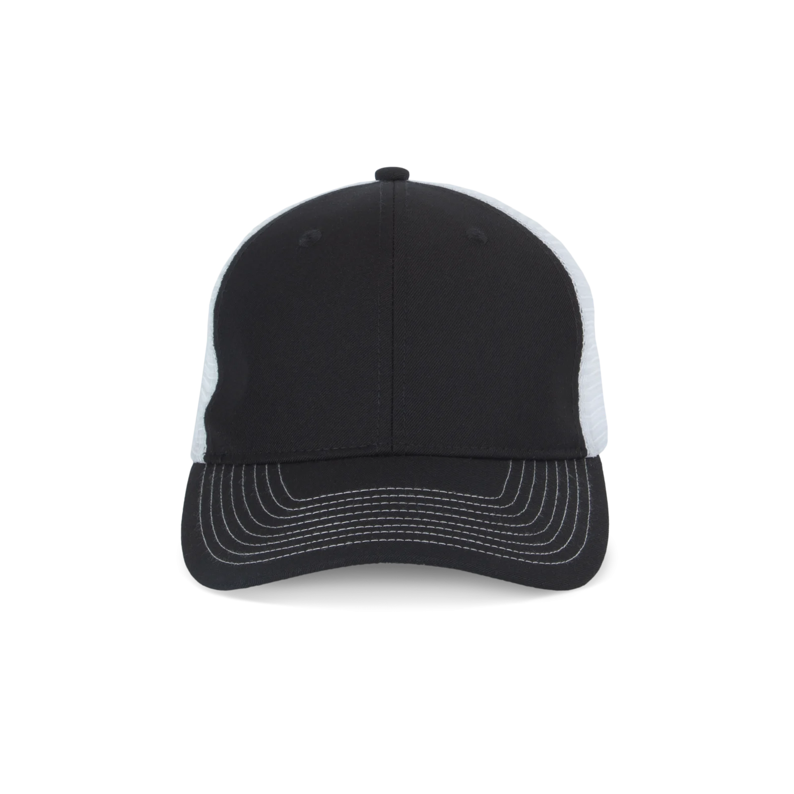 Casquette trucker - 6 panneaux KP238 — Black / White
