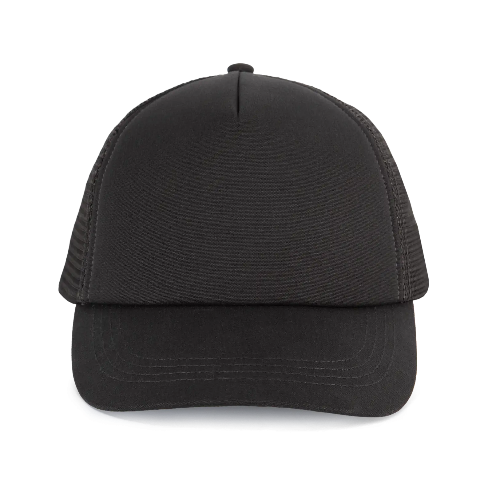 Casquette trucker 5 panneaux en coton canvas - K-up Gold Label KP240 — Black