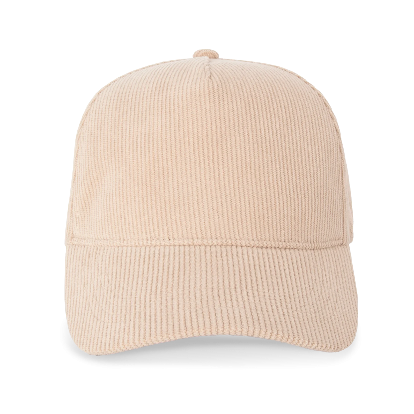 Casquette 5 panneaux en velours KP250 — Sand