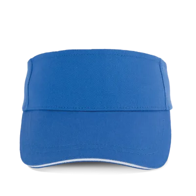Visière sport en coton KP254 — Nebulas Blue / White