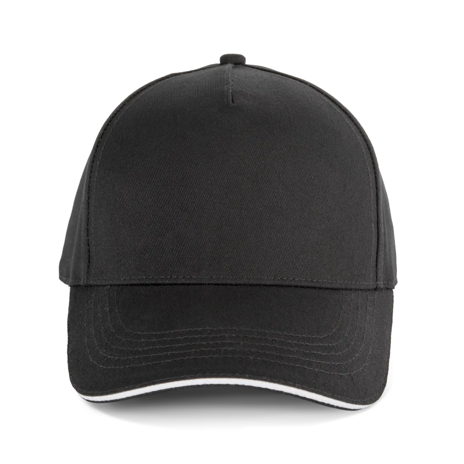 Casquette 5 panneaux avec sandwich - K-up Gold Label KP353 — Black / White