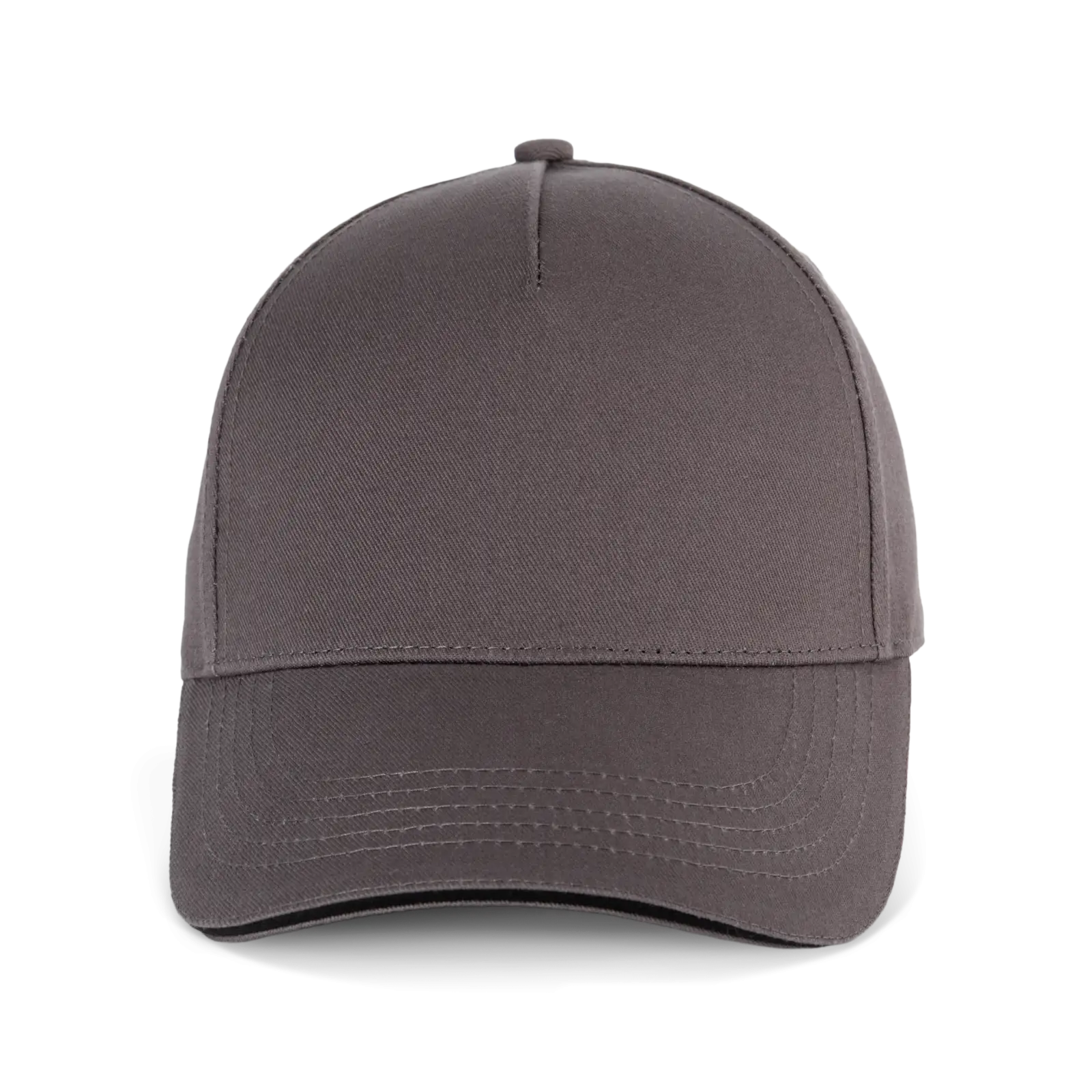 Casquette 5 panneaux avec sandwich - K-up Gold Label KP353 — Magnet Grey / Black