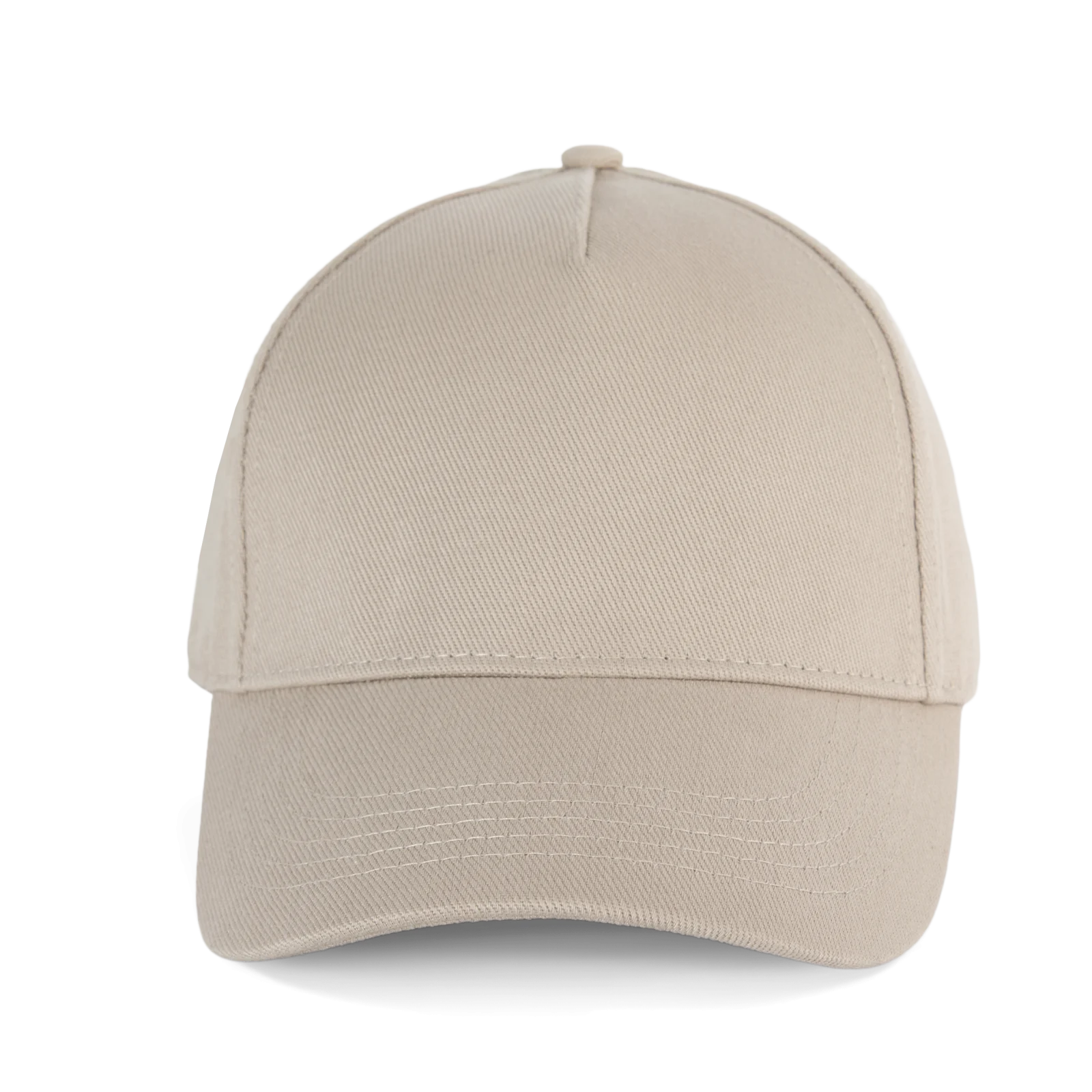 Casquette en coton bio 5 panneaux - K-up Gold Label KP355 — Beige