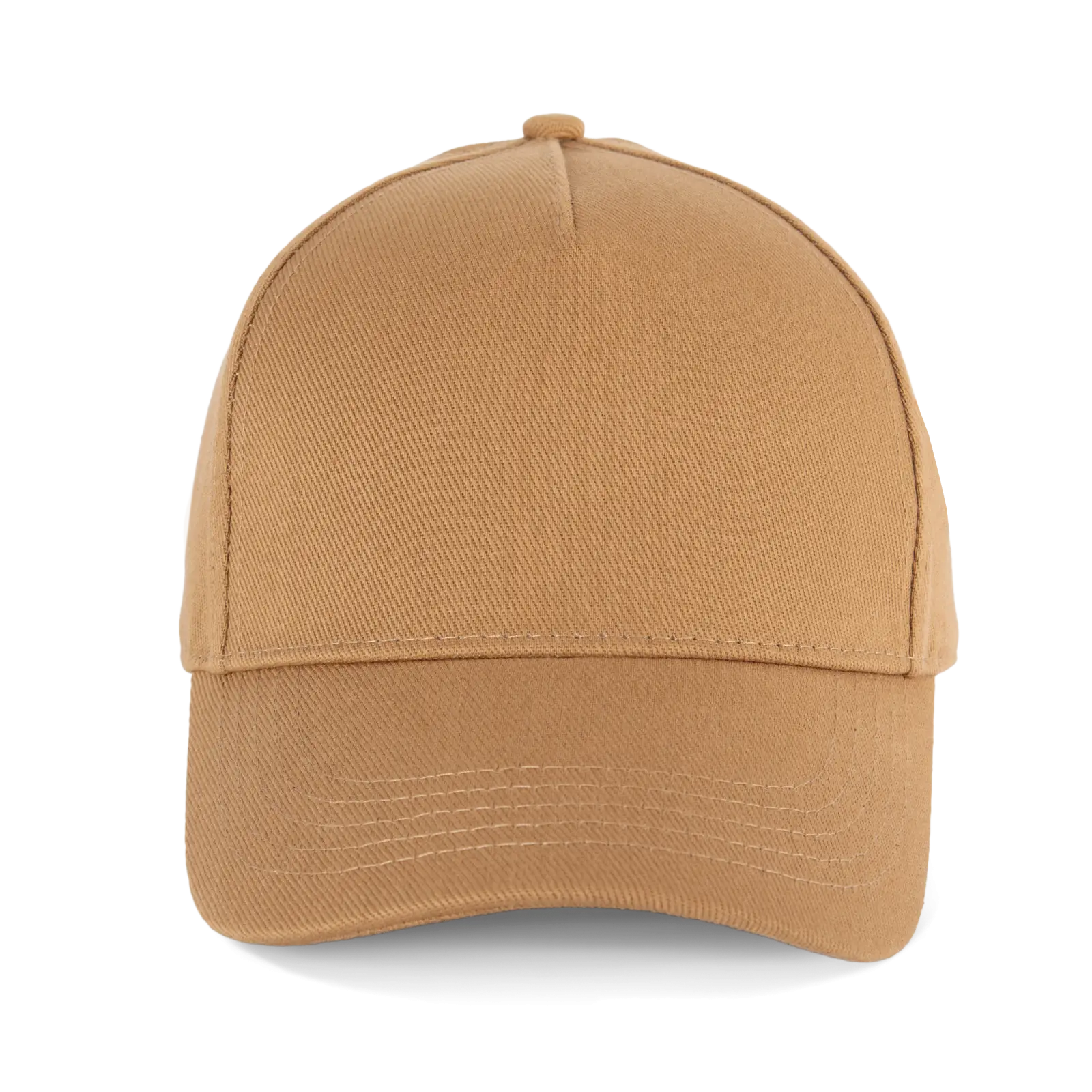 Casquette en coton bio 5 panneaux - K-up Gold Label KP355 — Honey Brown