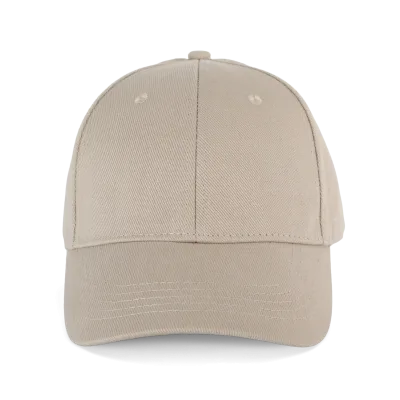 Casquette en coton bio 6 panneaux - K-up Gold Label KP356 — Beige
