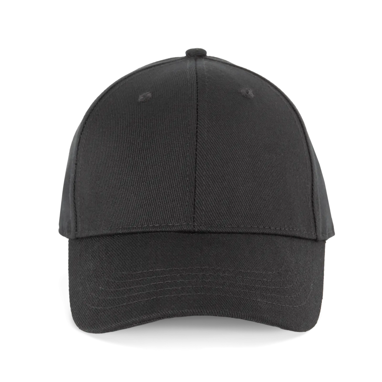 Casquette en coton bio 6 panneaux - K-up Gold Label KP356 — Black