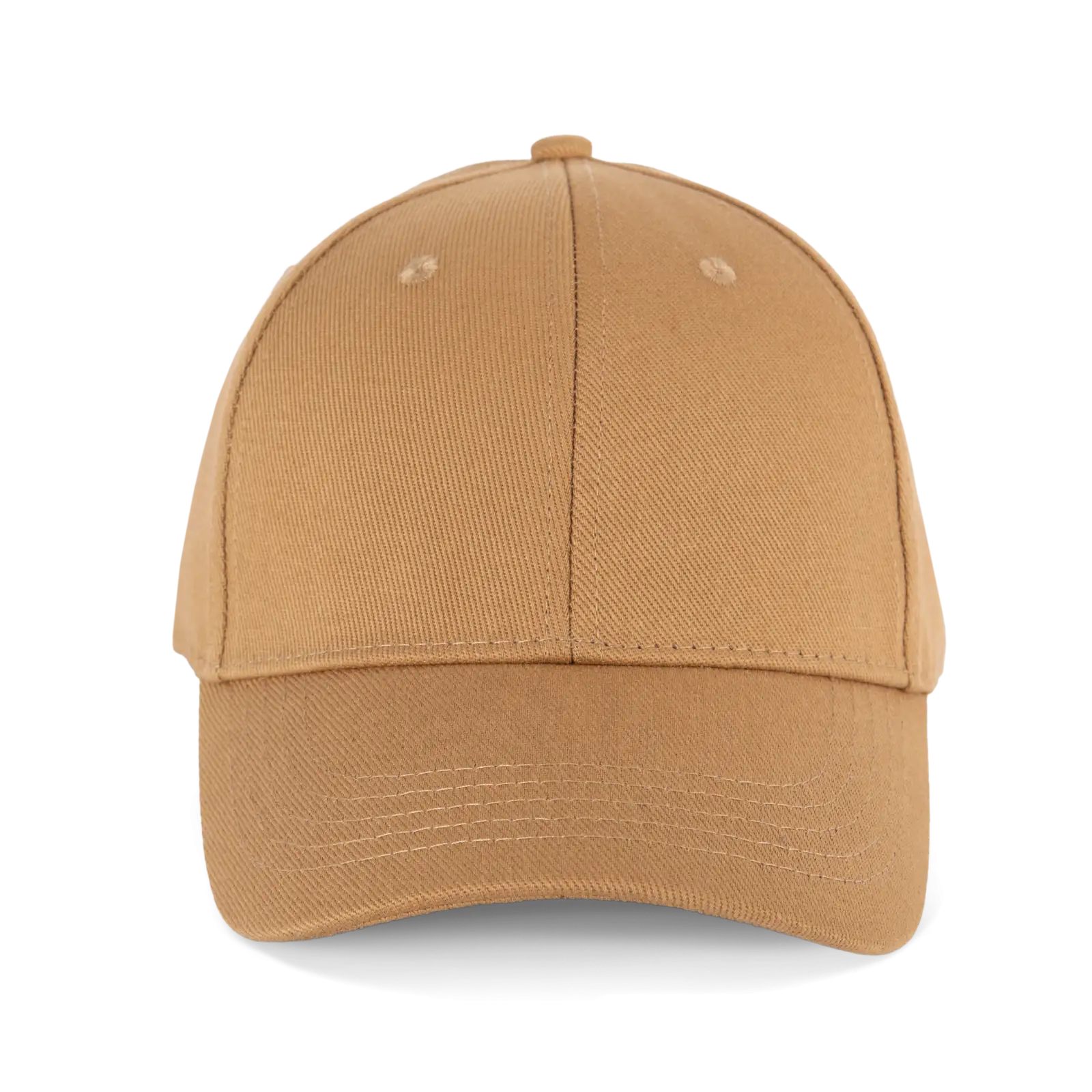 Casquette en coton bio 6 panneaux - K-up Gold Label KP356 — Honey Brown