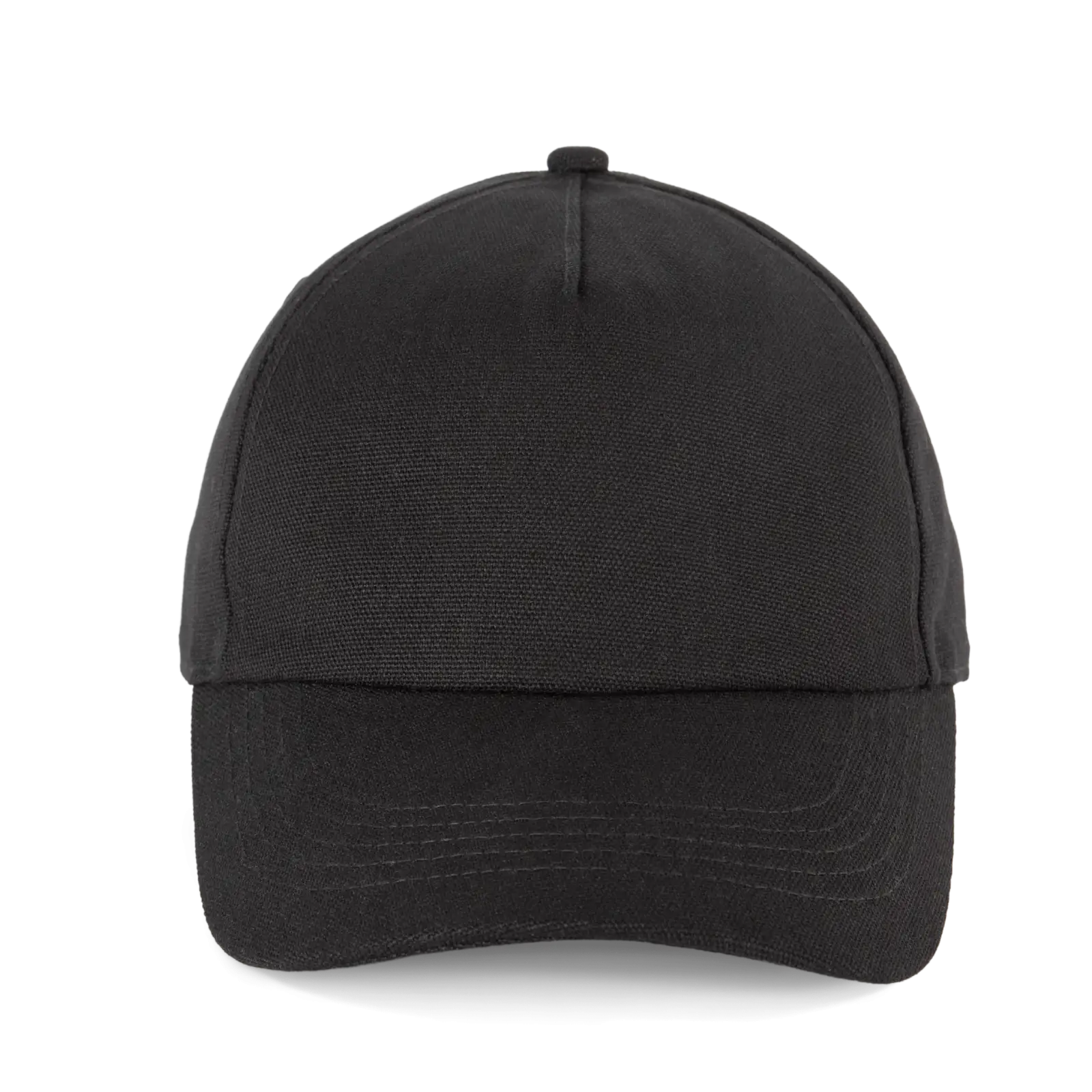 Casquette en toile de coton 5 panneaux - K-up Gold Label KP357 — Black