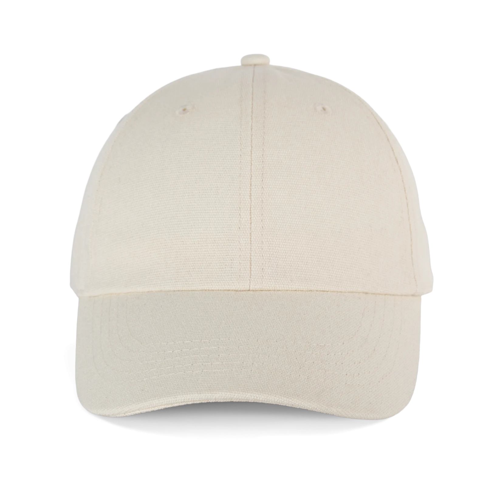 Casquette en toile de coton 6 panneaux - K-up Gold Label KP358 — Ecru