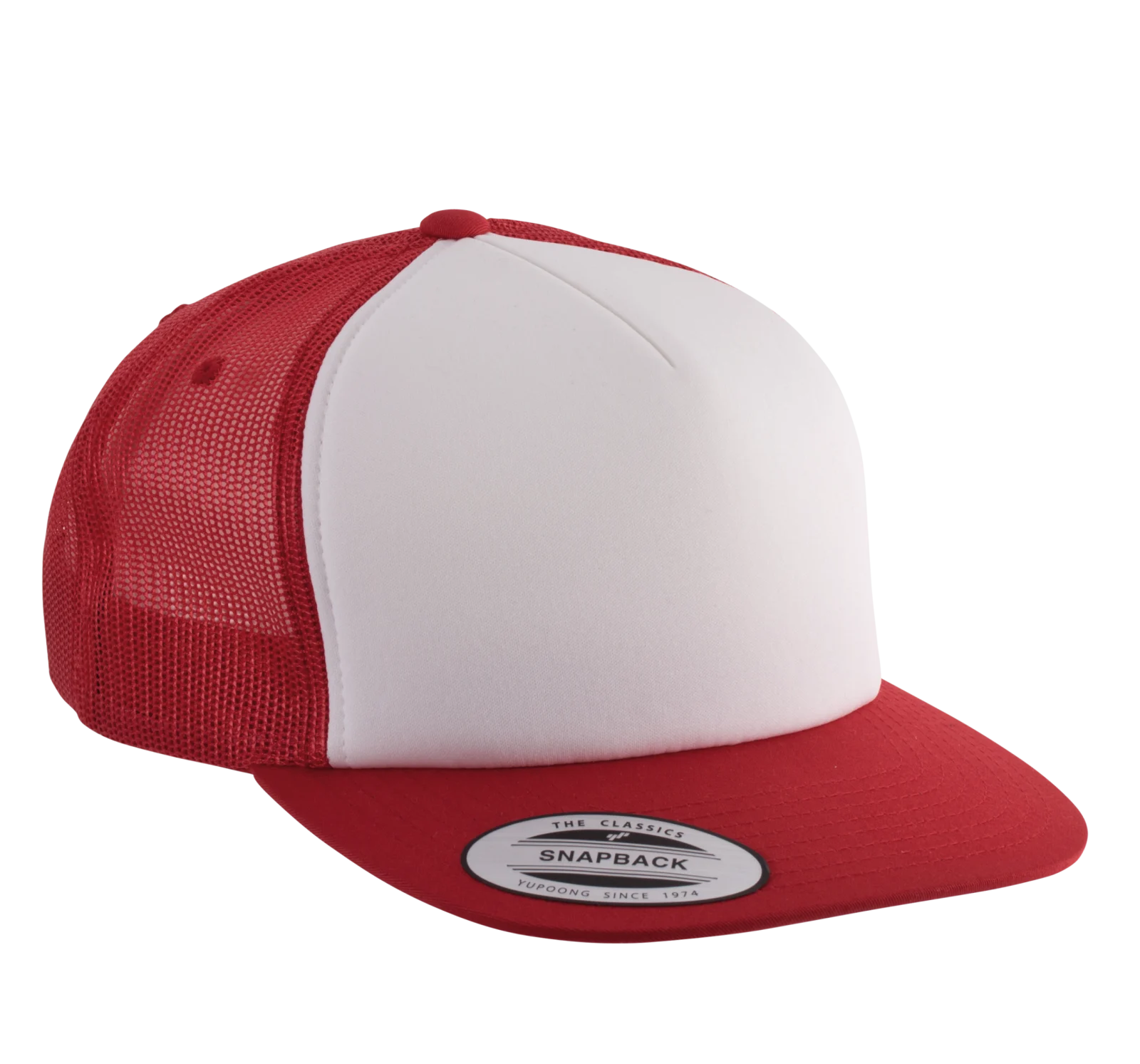 Casquette Trucker classique - 5 panneaux KP911 — Red / White / Red
