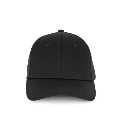 Casquette en coton recyclé - 6 panneaux KP915 — Black