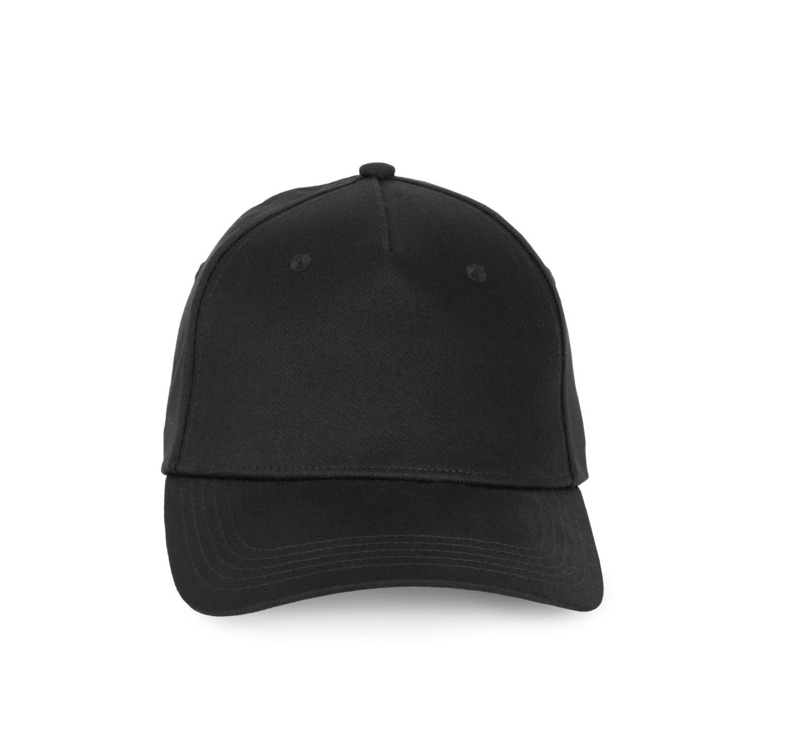 Casquette en coton recyclé - 5 panneaux KP916 — Black