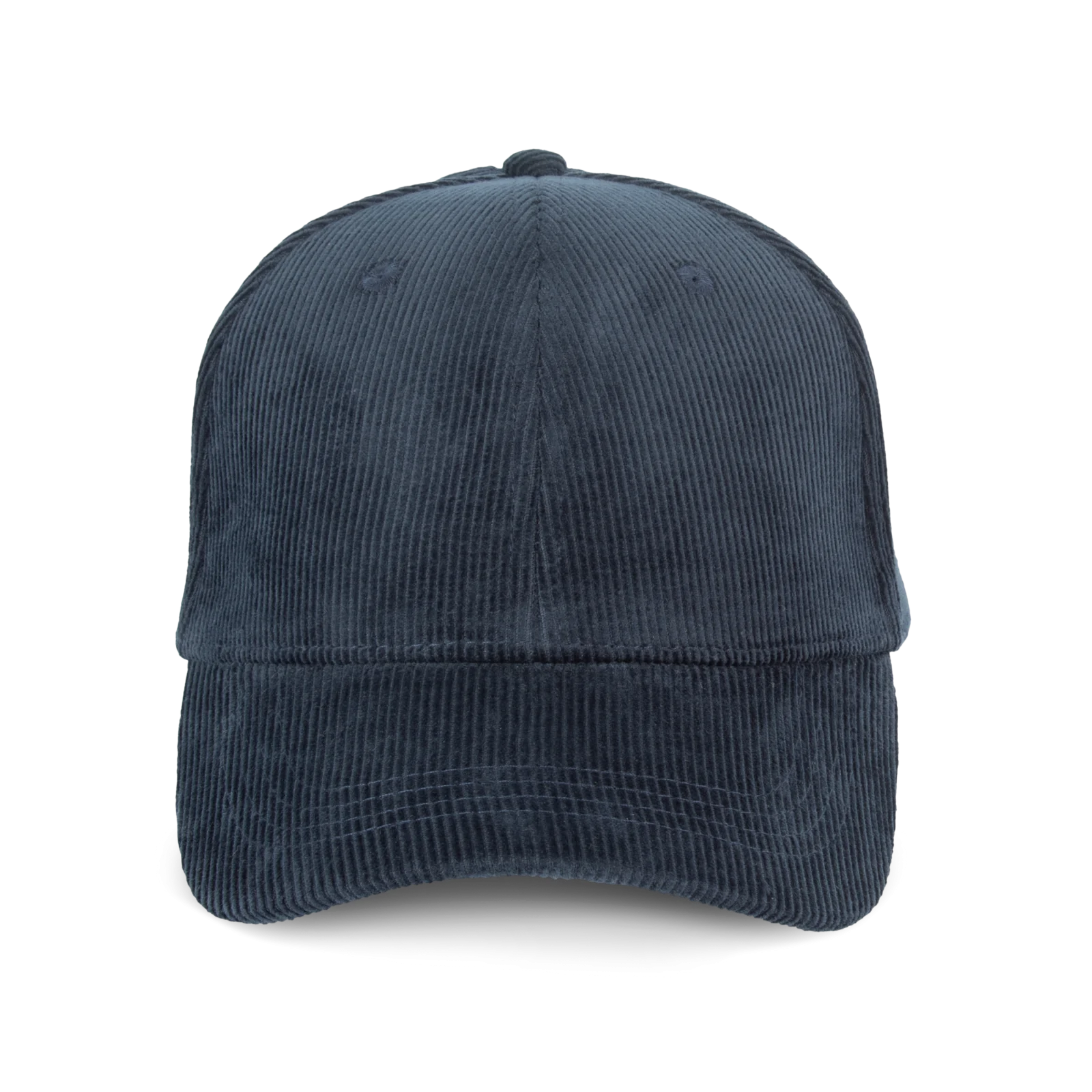 Casquette écoresponsable en velours côtelé 6 panneaux unisexe NS016 — Navy Blue
