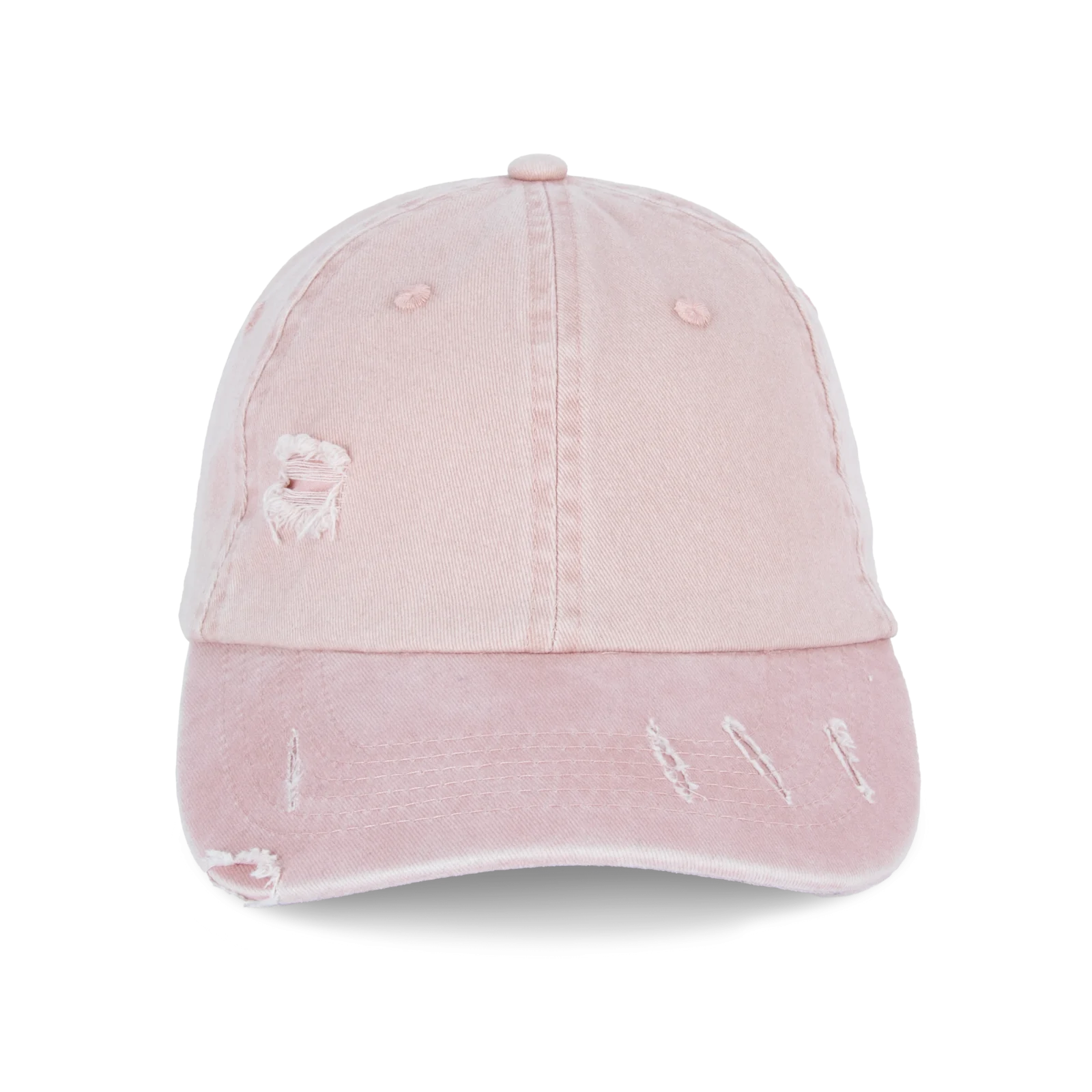 Casquette écoresponsable effet déchiré unisexe NS026 — Washed Petal Rose