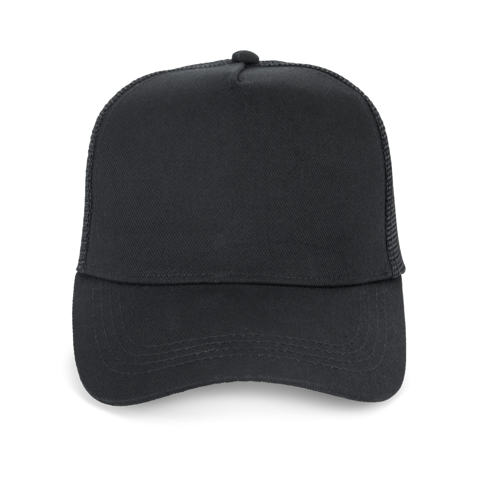 Casquette trucker écoresponsable 5 panneaux unisexe NS035 — Black
