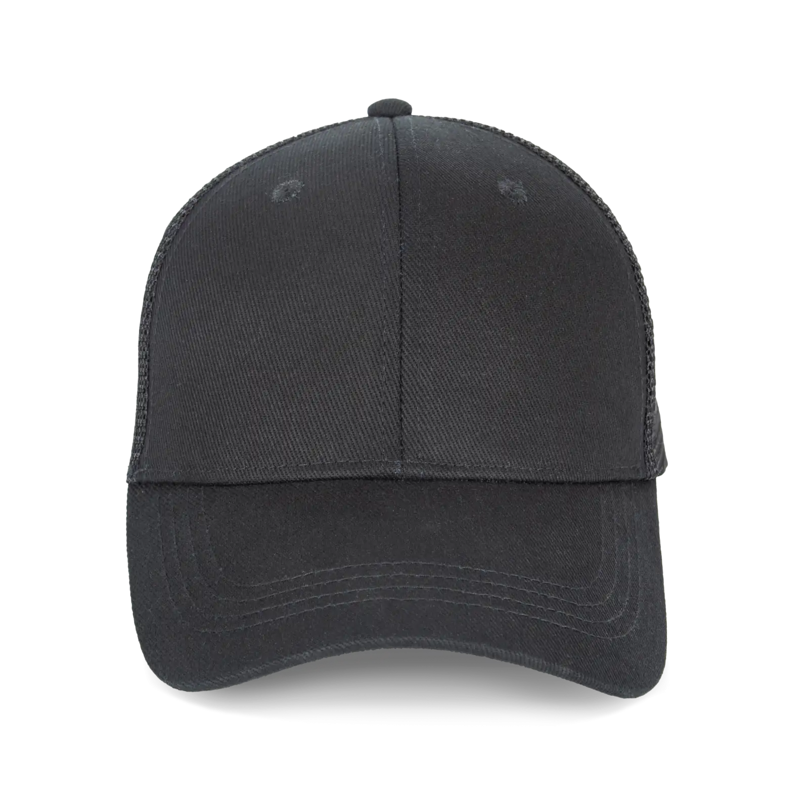 Casquette trucker écoresponsable 6 panneaux unisexe NS036 — Black