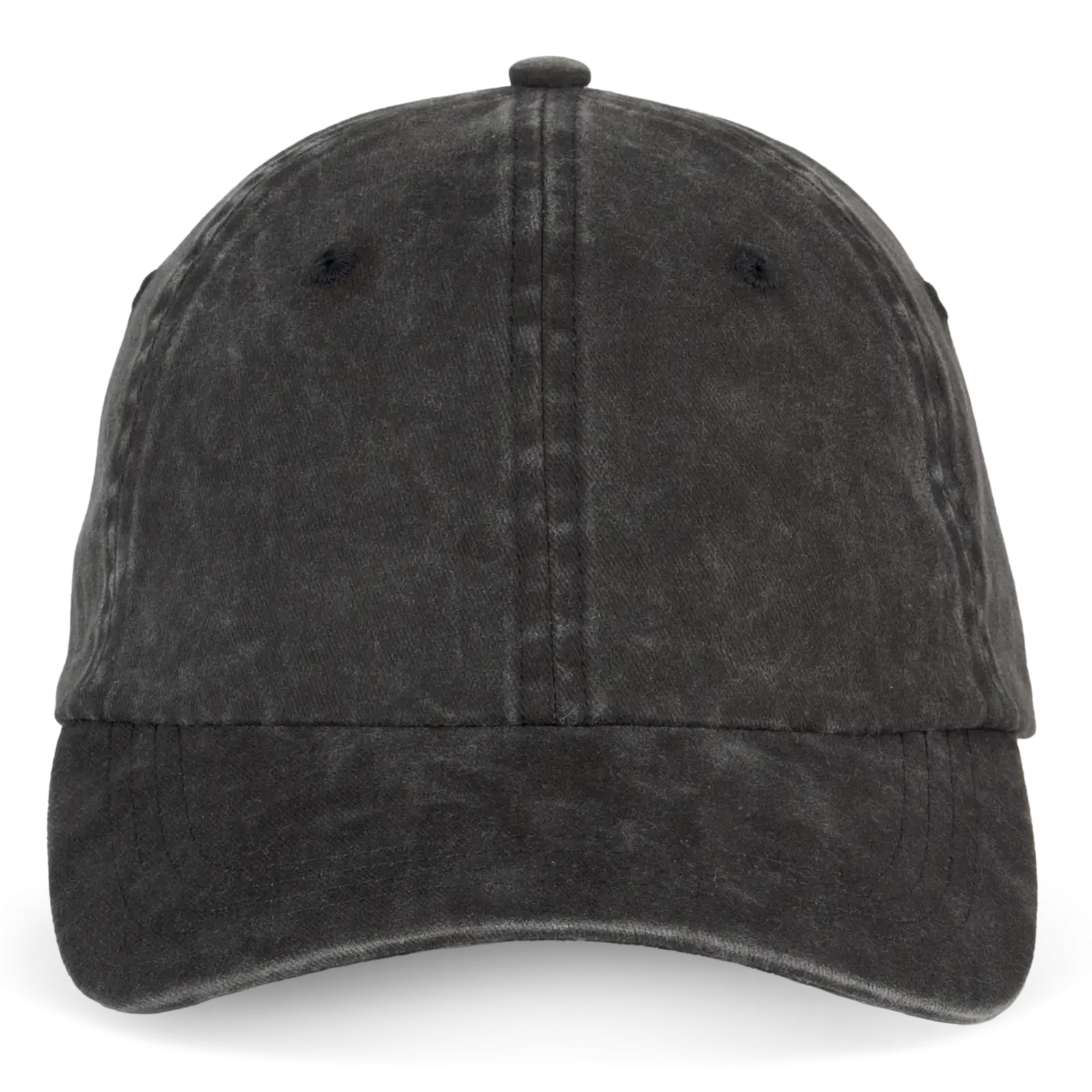 Casquette écoresponsable délavée unisexe NS040 — Washed black