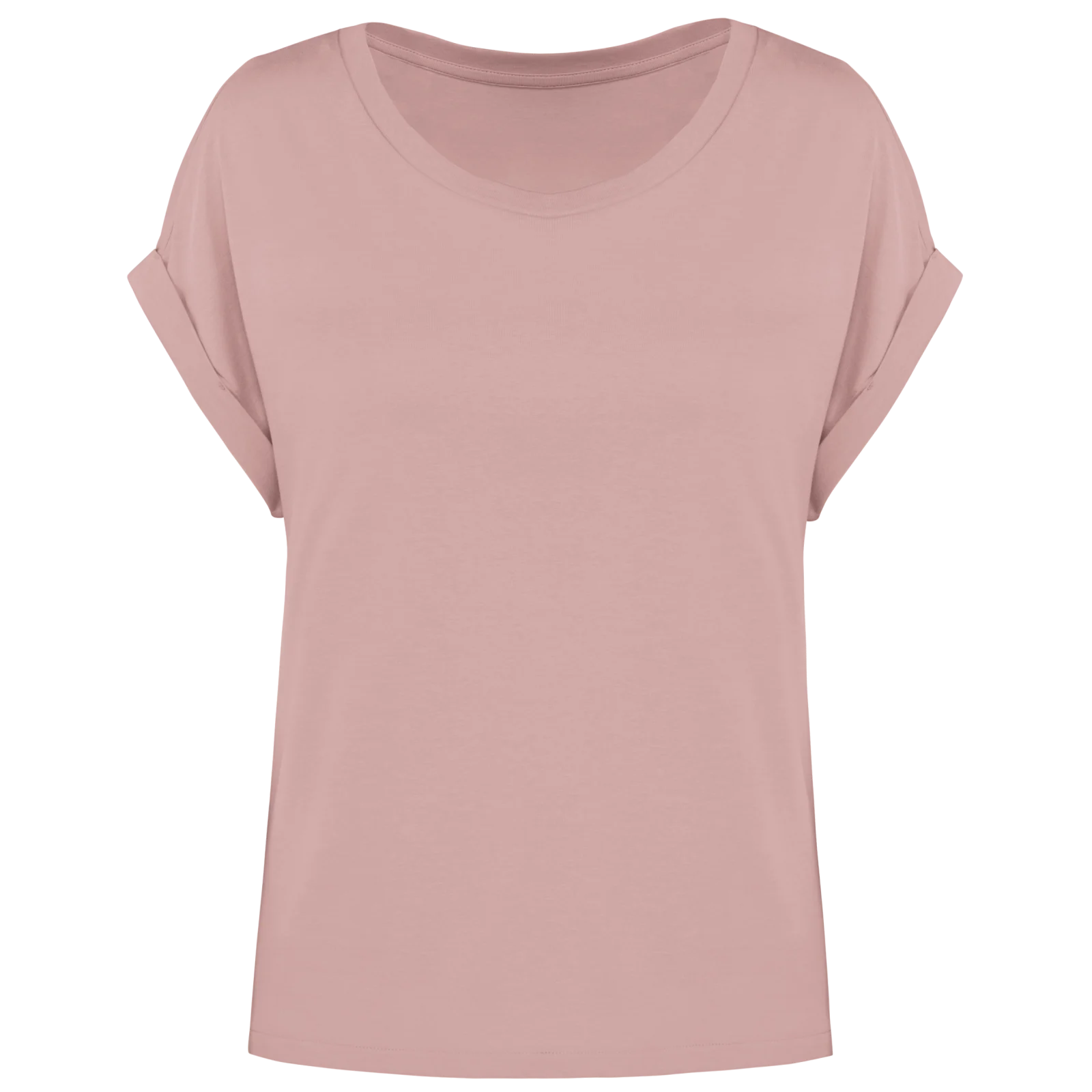 T-shirt écoresponsable manches à revers femme NS309 — Petal Rose