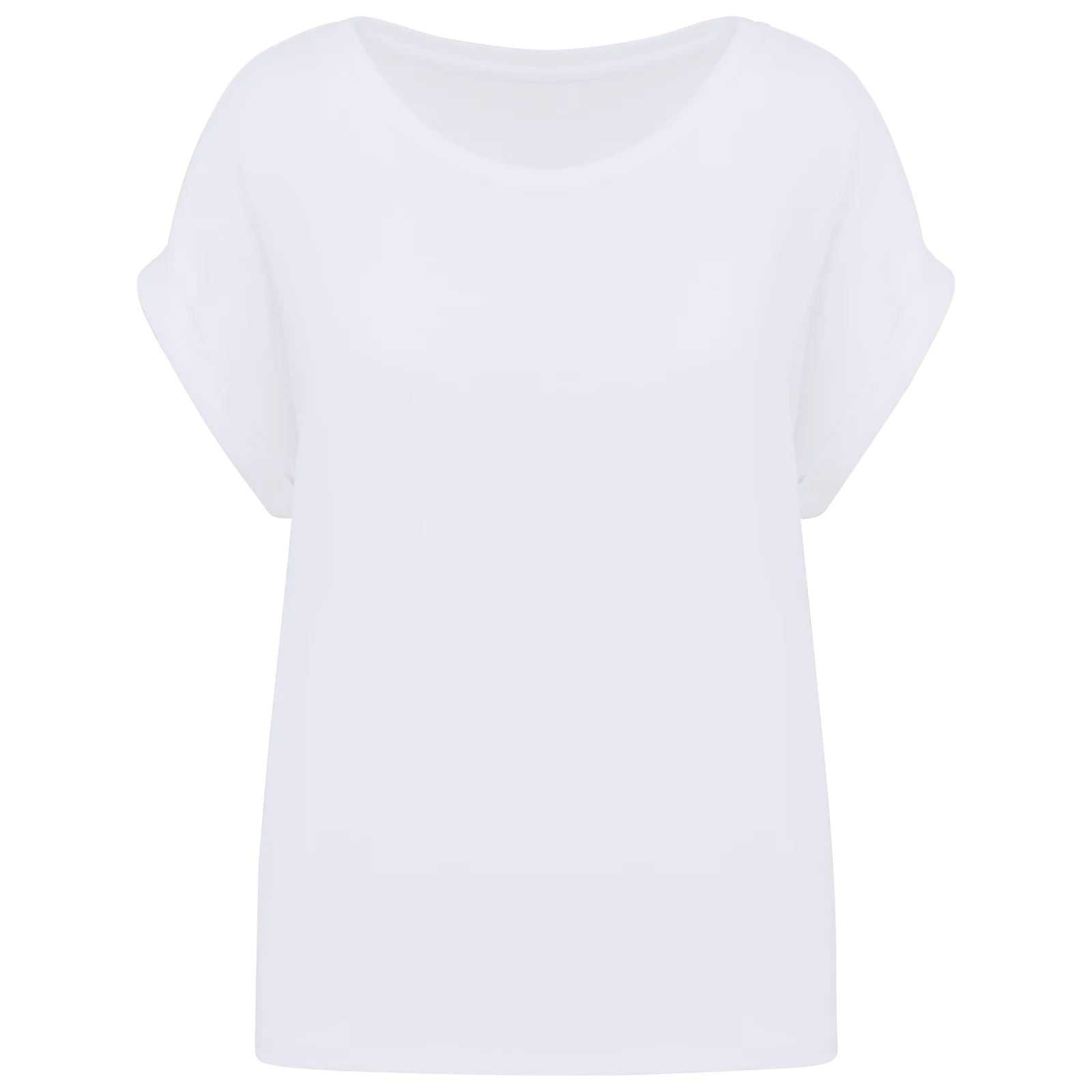 T-shirt écoresponsable manches à revers femme NS309 — White