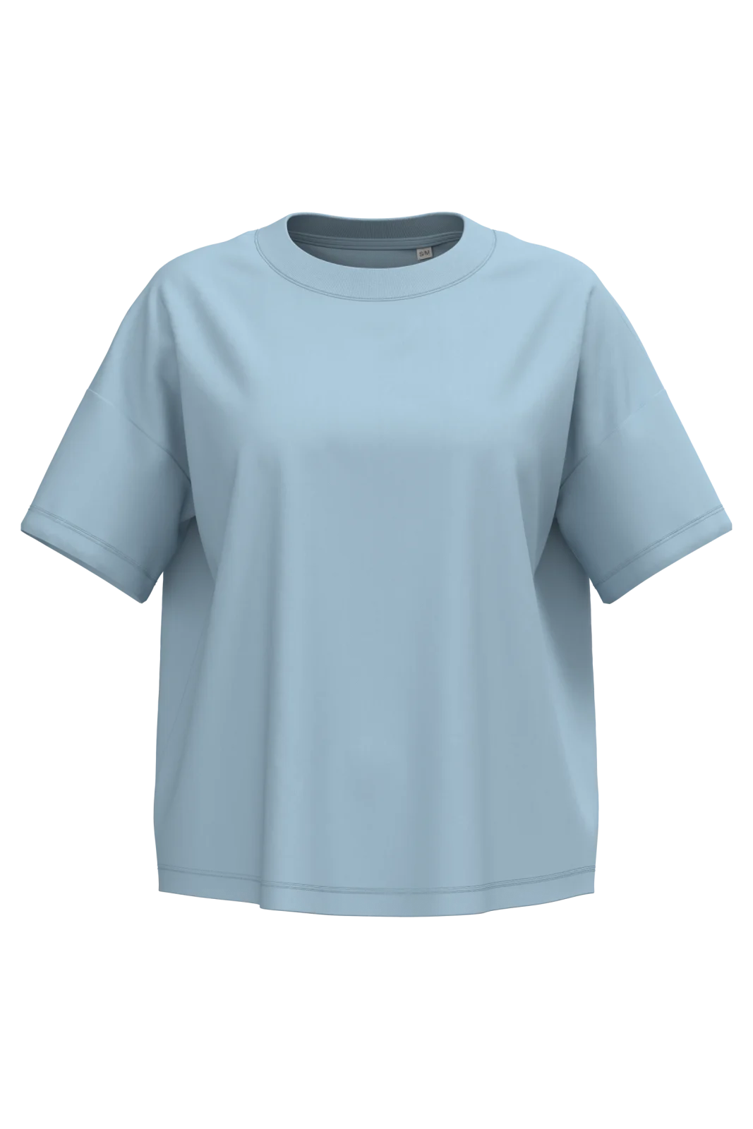 T-shirt écoresponsable oversize femme NS313 — Aquamarine