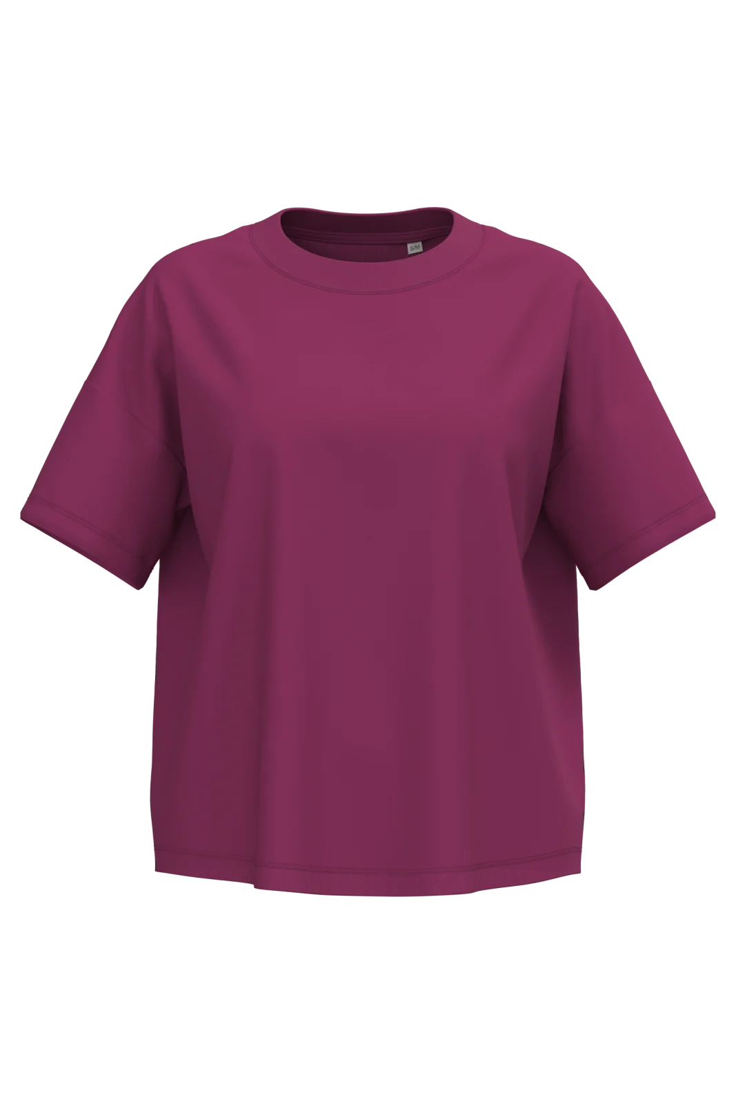 T-shirt écoresponsable oversize femme NS313 — Cherry Purple