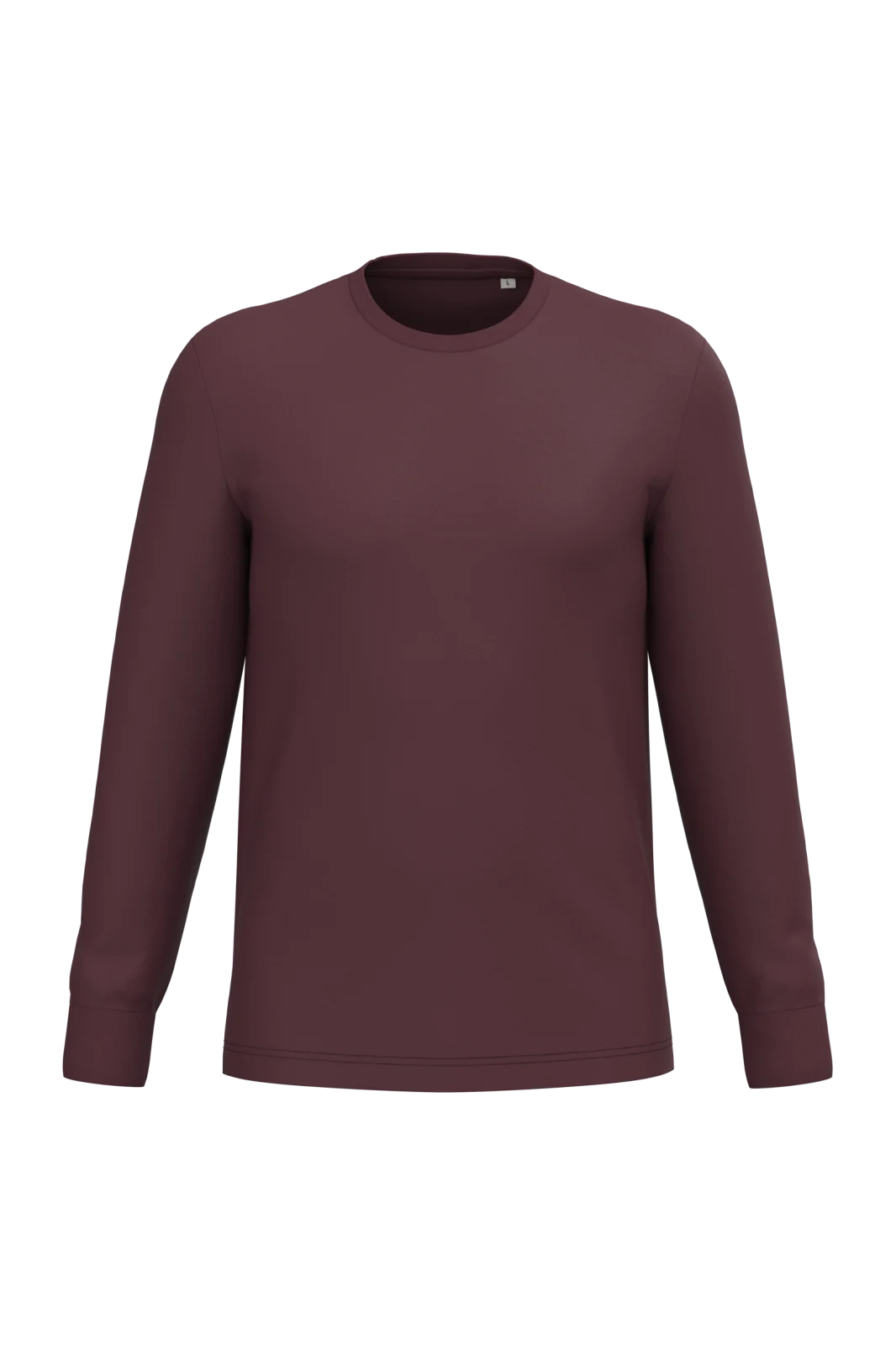 T-shirt écoresponsable manches longues unisexe NS333 — Dark Cherry