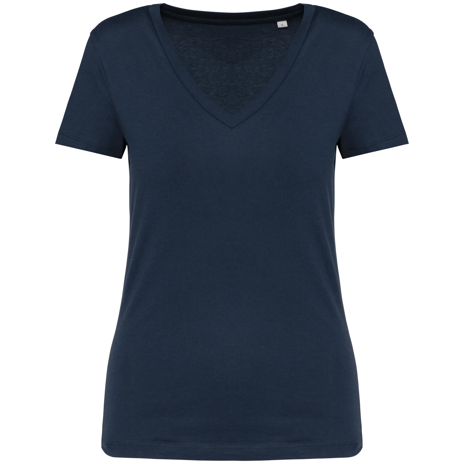 T-shirt écoresponsable col V femme NS334 — Navy Blue