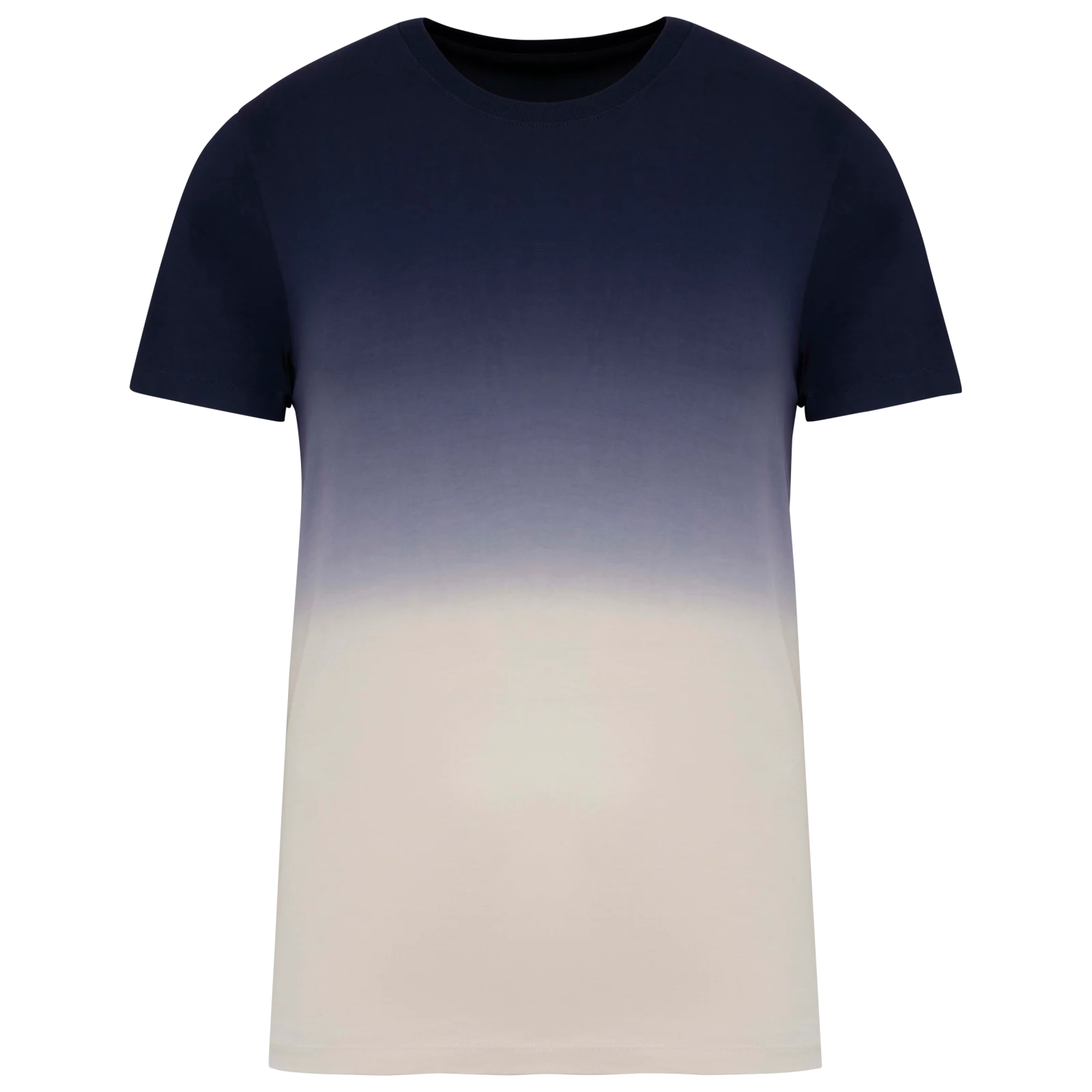T-shirt écoresponsable Dip Dye unisexe NS345 — Dip Dye Navy Blue