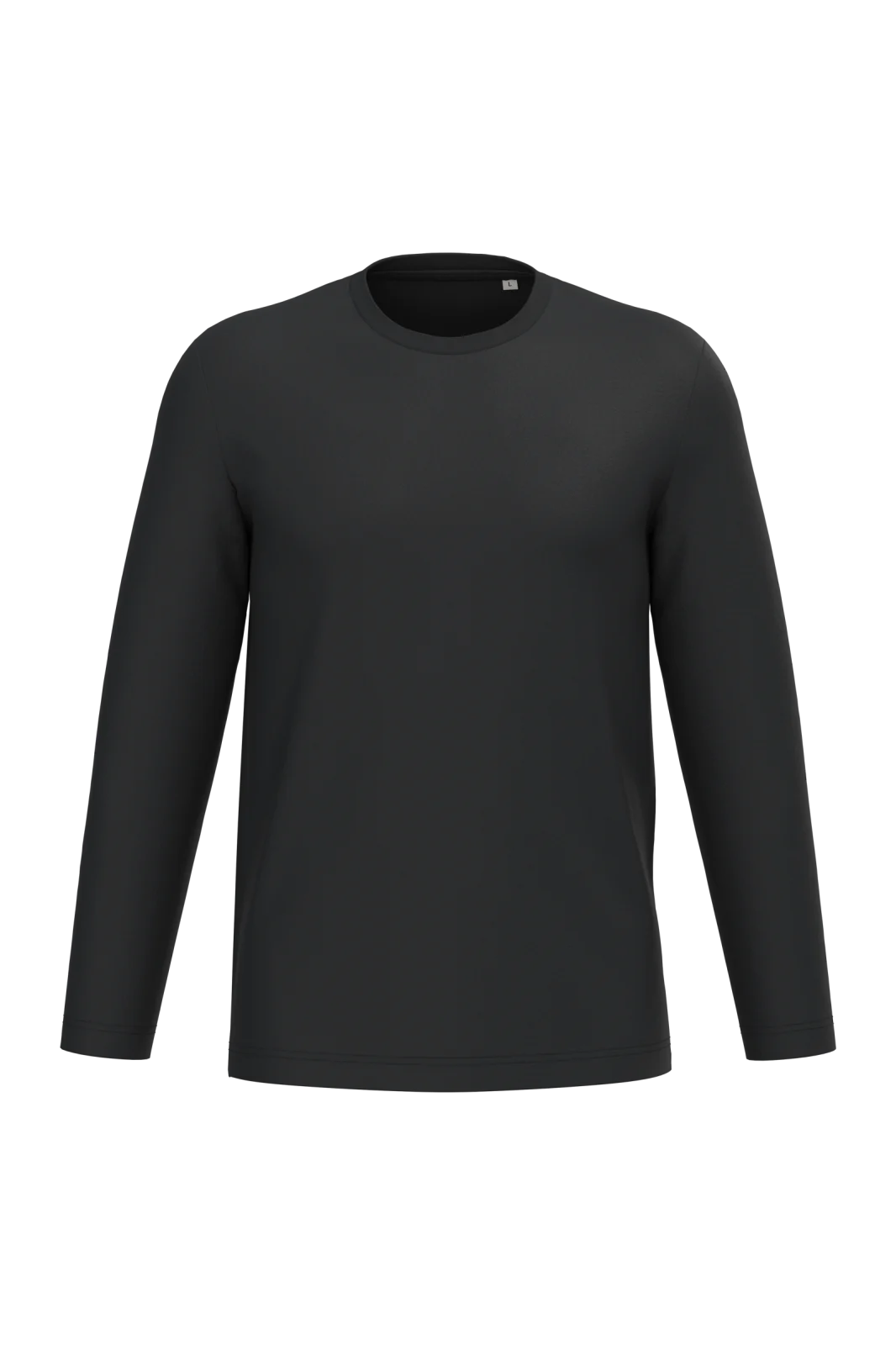 T-shirt écoresponsable manches longues unisexe NS347 — Black