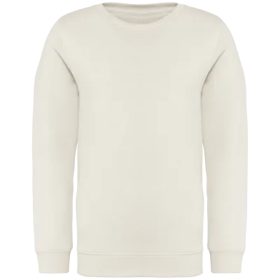 Sweat-shirt écoresponsable à col rond enfant NS403 — Ivory