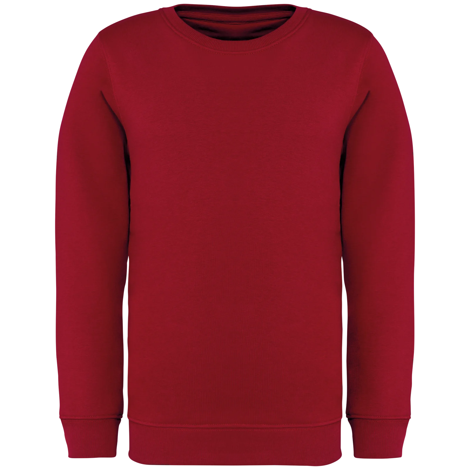 Sweat-shirt écoresponsable à col rond enfant NS403 — Hibiscus Red